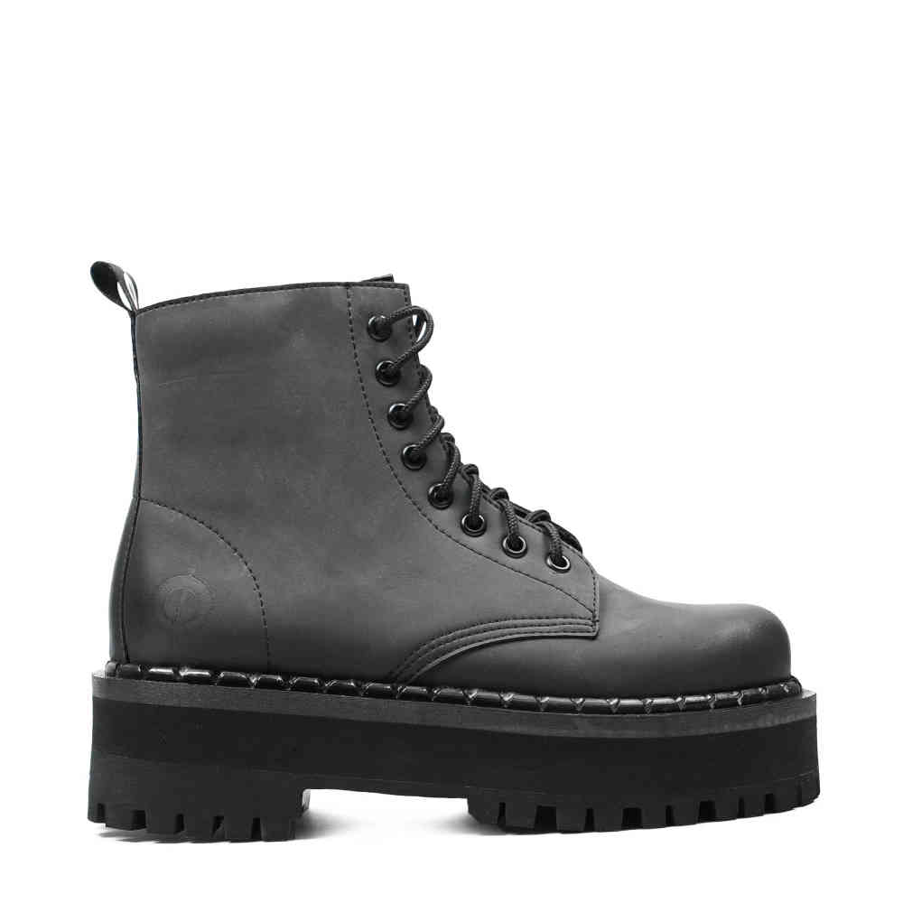 Altercore - 653 Vegan Bottes de plate-forme - Gris
